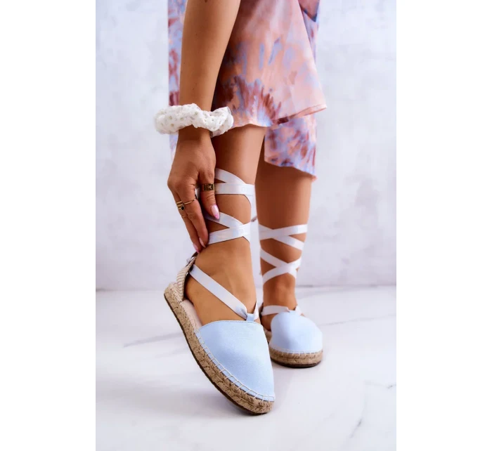 Dámské elegantní espadrilky Big Star - světle modré