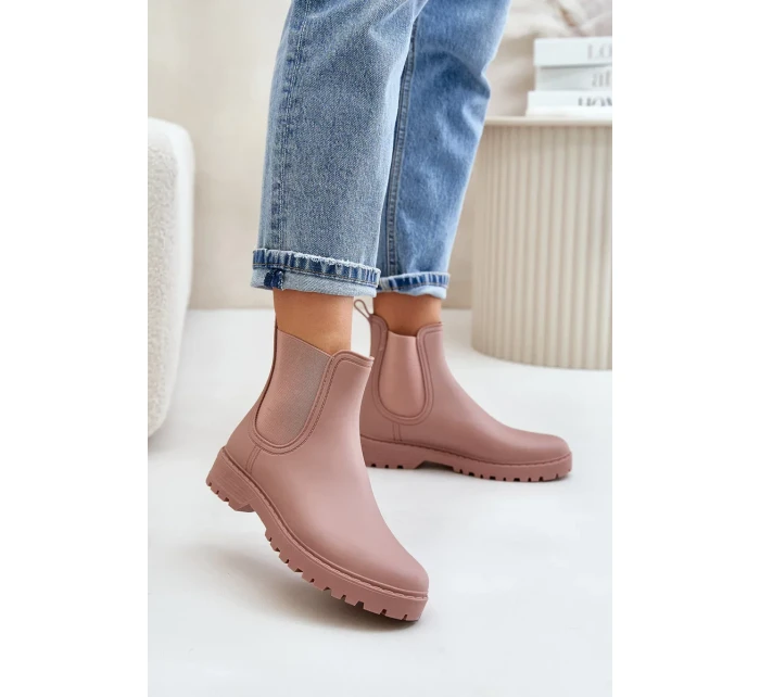 Dámské Holínky S Elastickými Vložkami Špinavě Růžové Ciariel