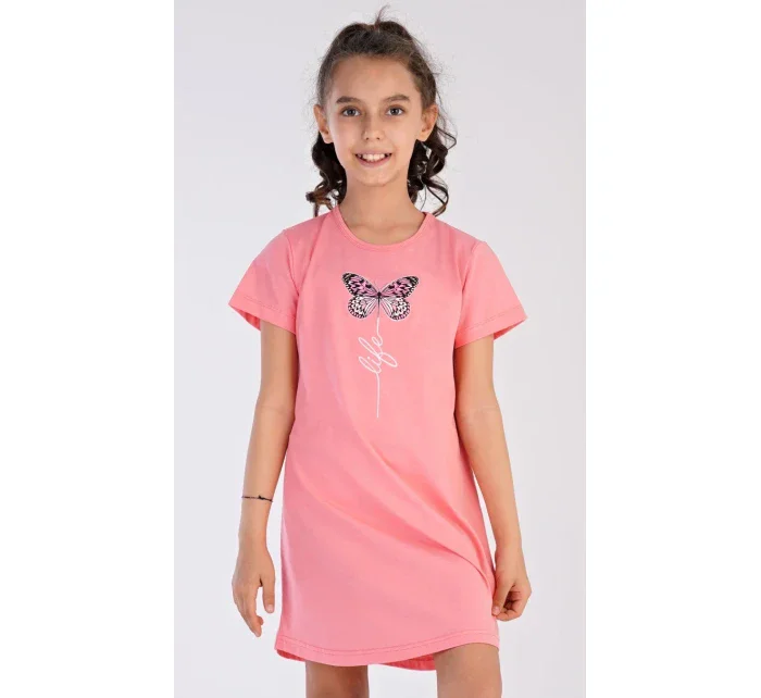 Dětská noční košile s krátkým rukávem Motýl