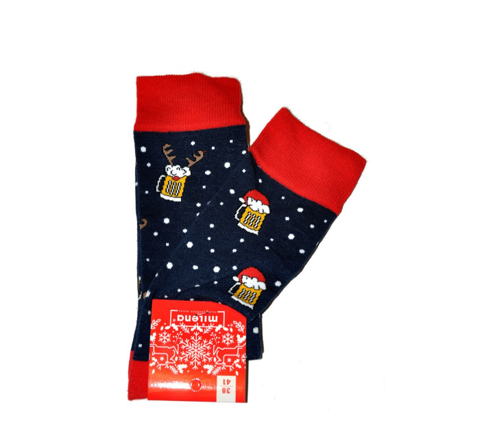 Pánské ponožky Milena 1290 Vánoční 38-46