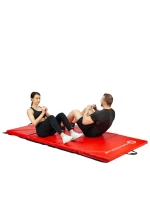 Gymnastická skládací matrace červená 2400x1200x50mm HMS MGS01 Gymnastická skládací matrace červená 2400x1200x50mm HMS MGS01