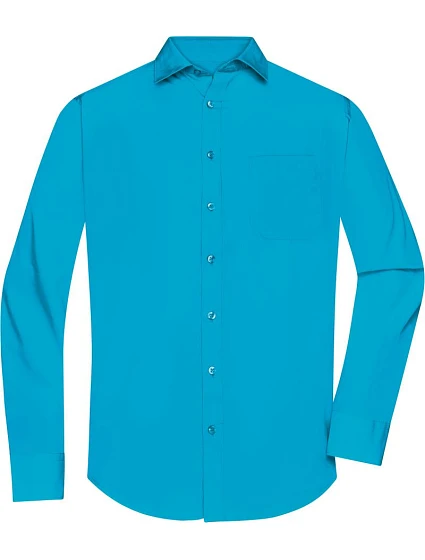 Daiber JN 678 Popelínová košile s dlouhým rukávem 02.0678 turquoise Daiber JN 678 Popelínová košile s dlouhým rukávem 02.0678 turquoise