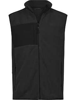 Tee Jays TJ 9122 Pánská fleecová vesta "Mountain" 18.9122 black/black