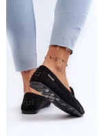Dámské mokasíny z semiše černé model 21659292 - Boto Dámské mokasíny z semiše černé model 21659292 - Boto