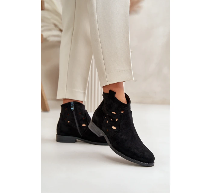 Dámské Botky S Na Zip Černé model 21668174 - S.Barski