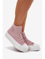 Dámské Tenisky Na Platformě Big Star model 21695247 Růžové - Big Star Shoes Dámské Tenisky Na Platformě Big Star model 21695247 Růžové - Big Star Shoes