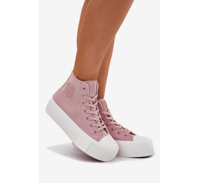 Dámské Tenisky Na Platformě Big Star model 21695247 Růžové - Big Star Shoes Dámské Tenisky Na Platformě Big Star model 21695247 Růžové - Big Star Shoes