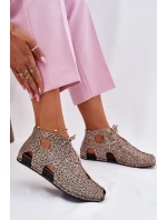 Vzorované Kožené Botky model 21697476 Panterka - Maciejka