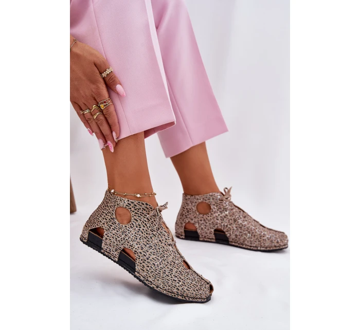 Vzorované Kožené Botky model 21697476 Panterka - Maciejka