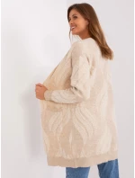 Sweter AT SW model 18990859 jasny beżowy - FPrice Sweter AT SW model 18990859 jasny beżowy - FPrice