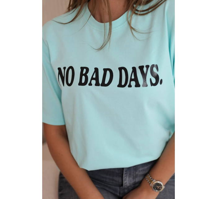 Bavlněná halenka No Bad Days mint