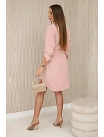 Dámské šaty model 22552524 tmavě pudrově růžová - Kesi Dámské šaty model 22552524 tmavě pudrově růžová - Kesi