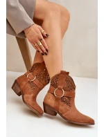 Boty na podpatku model 206790 Step in style Boty na podpatku model 206790 Step in style