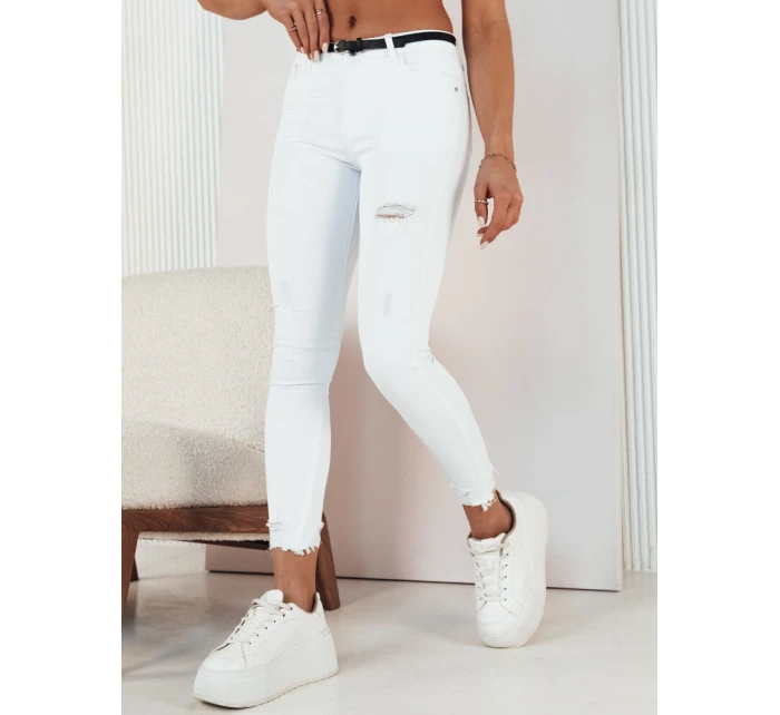 Dámské džínové kalhoty FALIA white FashionStreet UY1939 Dámské džínové kalhoty FALIA white FashionStreet UY1939