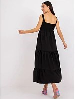 Černé dlouhé boho šaty Rue Paris model 19576738 - Factory Price Černé dlouhé boho šaty Rue Paris model 19576738 - Factory Price