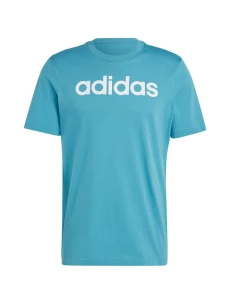Tričko adidas Essentials Single Jersey Linear s vyšitým logem M IJ8655