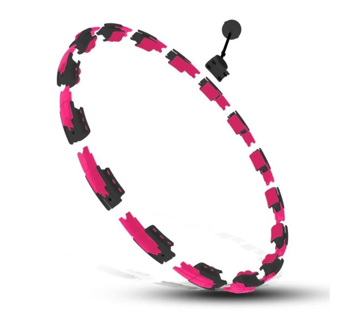 HHM16 HULA HOP ČERNÁ/RŮŽOVÁ S MAGNETY A ZÁVAŽÍM + POČÍTADLO HMS HHM16 HULA HOP ČERNÁ/RŮŽOVÁ S MAGNETY A ZÁVAŽÍM + POČÍTADLO HMS