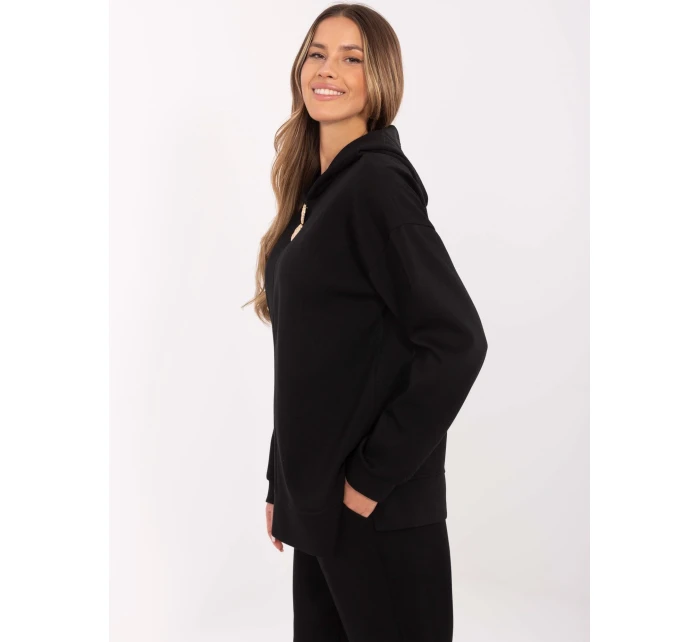 Bluza DHJ BL model 20857379 czarny - FPrice Bluza DHJ BL model 20857379 czarny - FPrice