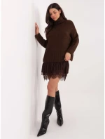 Sukienka MI SK model 21787990 ciemny brązowy - FPrice