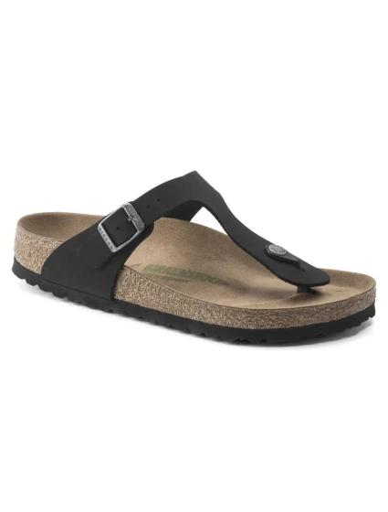 Birkenstock Gizeh Birko-Flor women's Narrow Black žabky pro úzkou nohu vegan black (1020487) dámské Birkenstock Gizeh Birko-Flor women's Narrow Black žabky pro úzkou nohu vegan black (1020487) dámské