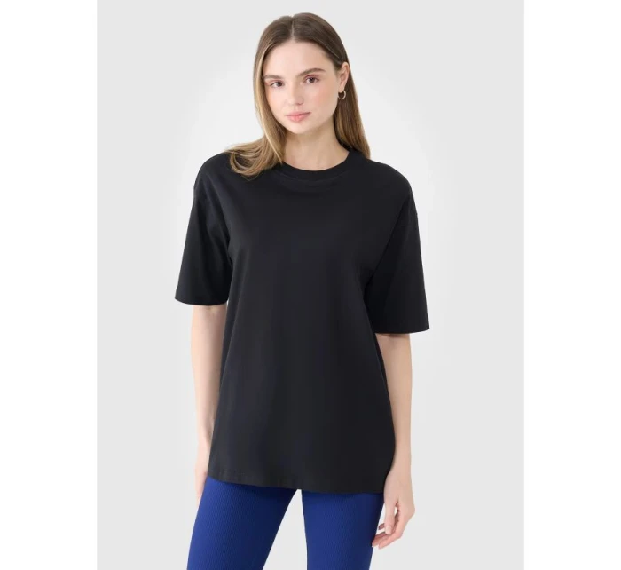 Dámské hladké tričko oversize 4F 4FRSS25TTSHF2694-20S Dámské hladké tričko oversize 4F 4FRSS25TTSHF2694-20S