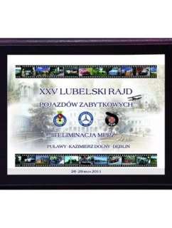 Plastový diplom s barevným dotykovým laminátem