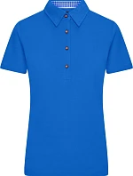 Daiber JN 715 Dámské piqué polo v tradičním krojovém stylu 02.0715 royal/royal white
