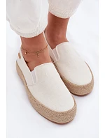 Dámské espadrilky na platformě Big Star model 22042771 Ecru - Big Star Shoes Dámské espadrilky na platformě Big Star model 22042771 Ecru - Big Star Shoes