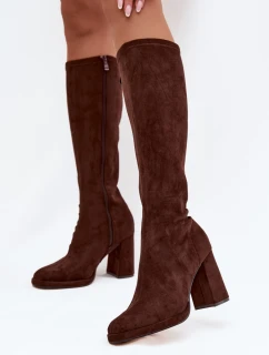 Kozačky na podpatku  model 217760 Step in style