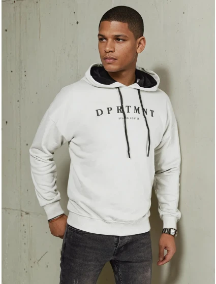 Pánská šedá mikina s potiskem Dstreet model 21975976 - FashionStreet