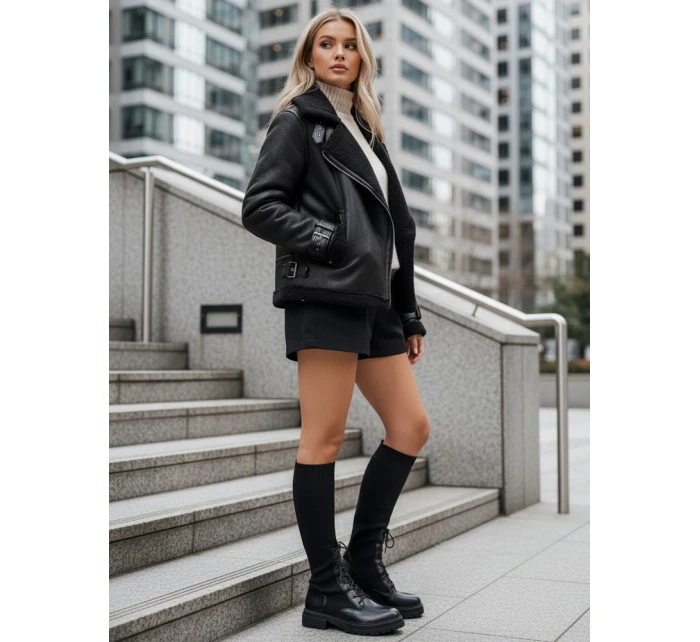 Dámské ponožkové boty černé Dstreet ZY1014