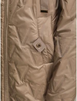 Dámská prošívaná přechodová bunda velbloudí barvy FashionStreet TY5563