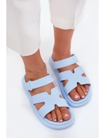 Dámské Gumové Pantofle S Páskem Modré Tavirae Dámské Gumové Pantofle S Páskem Modré Tavirae