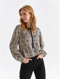 Dámská halenka SBD1415 béžovo-černá - Top secret