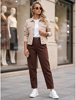 Dámské džíny Mom Fit s hnědým páskem FashionStreet UY3133