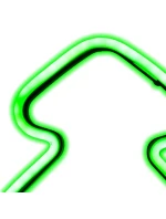 NEON GREEN CHOIN 87 LED BATERIE 16x91CM LUCA