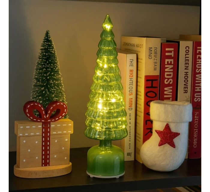 VÁNOČNÍ STROMEK ZELENÝ VEDL 7 KORUN TEPLÁ BÍLÁ 40CM