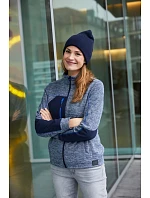 JN Dámská pletená fleecová bunda 02. navy model 22532554 - Daiber JN Dámská pletená fleecová bunda 02. navy model 22532554 - Daiber