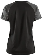 Craft Teamwear Squad Go Contrast Jersey W Dámské kontrastní sportovní tričko 82.2726 black/granite Craft Teamwear Squad Go Contrast Jersey W Dámské kontrastní sportovní tričko 82.2726 black/granite