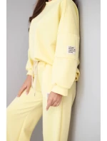 Dámská souprava máslo mikina + kalhoty žlutý