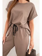 Bavlněný komplet halenka + kalhoty fango