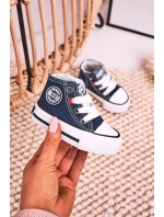 Dětské Tenisky Vysoké Se Zipem BIG STAR model 21545337 Tmavě Modré - Big Star Shoes Dětské Tenisky Vysoké Se Zipem BIG STAR model 21545337 Tmavě Modré - Big Star Shoes