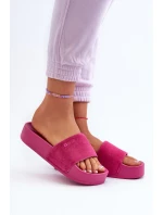 Dámské žabky na platformě z semiše Big Star model 21655533 fuchsie - Big Star Shoes Dámské žabky na platformě z semiše Big Star model 21655533 fuchsie - Big Star Shoes