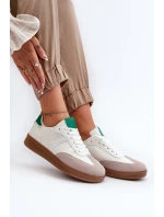 Nízké Dámské Sportovní Tenisky Bílé model 21660994 - Boto Nízké Dámské Sportovní Tenisky Bílé model 21660994 - Boto