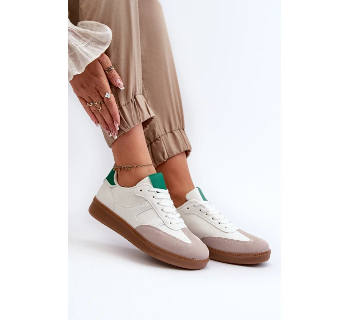 Nízké Dámské Sportovní Tenisky Bílé model 21660994 - Boto Nízké Dámské Sportovní Tenisky Bílé model 21660994 - Boto