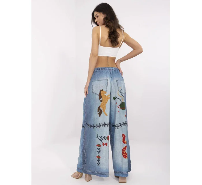 Kalhoty DHJ SP modrá model 21003930 - FPrice Kalhoty DHJ SP modrá model 21003930 - FPrice