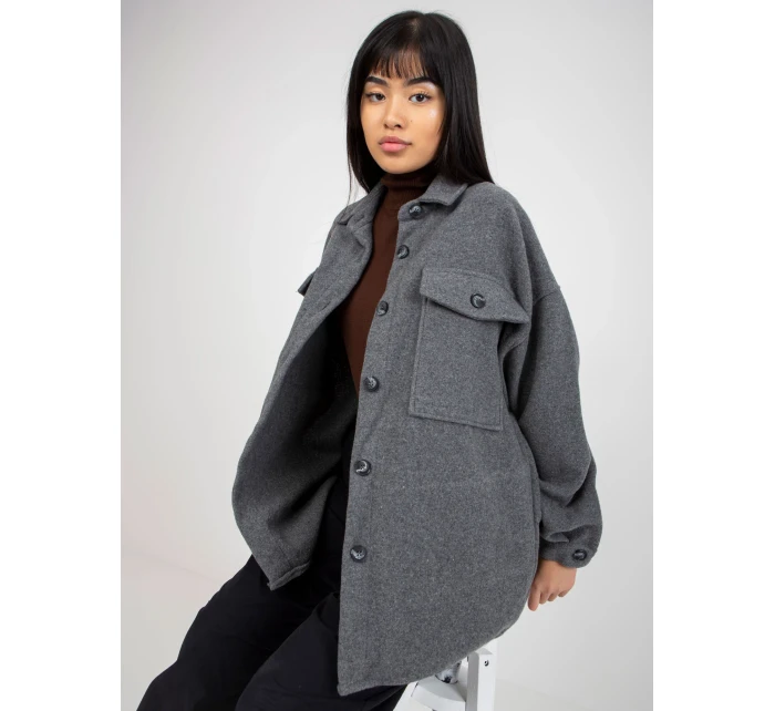 Košile DN KS 4005.99P tmavě šedá