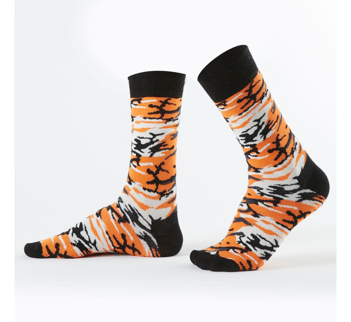 Oranžové camo pánské ponožky