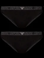 Dámské kalhotky 2PACK 163334 3F223 00020 černé - Emporio Armani