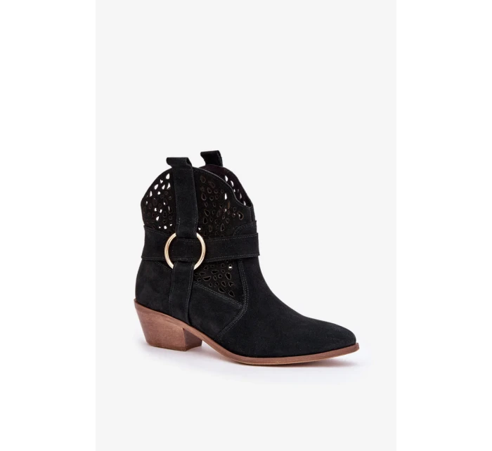 Boty na podpatku model 206789 Step in style Boty na podpatku model 206789 Step in style